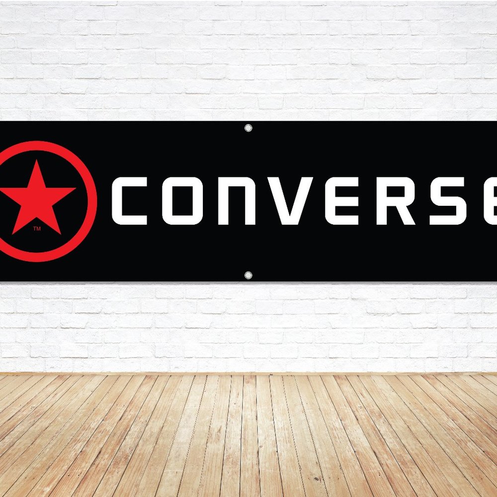 CONVERSE 6ft. Vinyl Banner Sign Shoe Store Shop Vendor Branding Display Man Cave